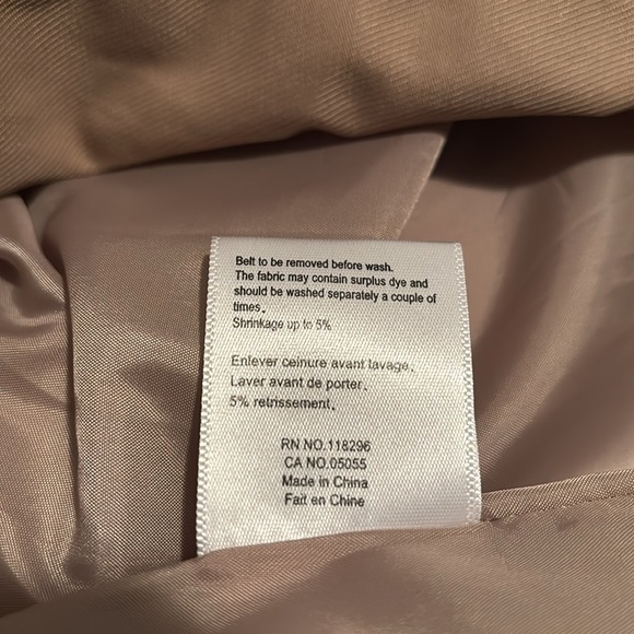 Belted tan Trench-coat by OXMO Size M - Picture 7 of 7